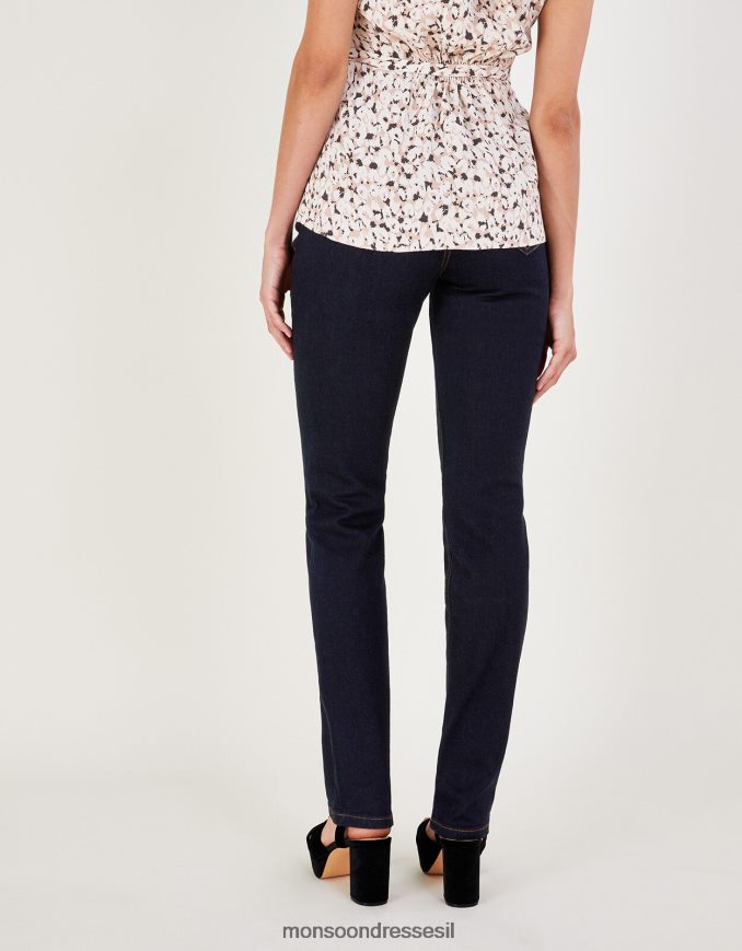 הַלבָּשָׁה Monsoon ג'ינס ג'ינס ישר בלה עם כותנה בת קיימא כחול (אינדיגו) נשים HTJ0TZ618