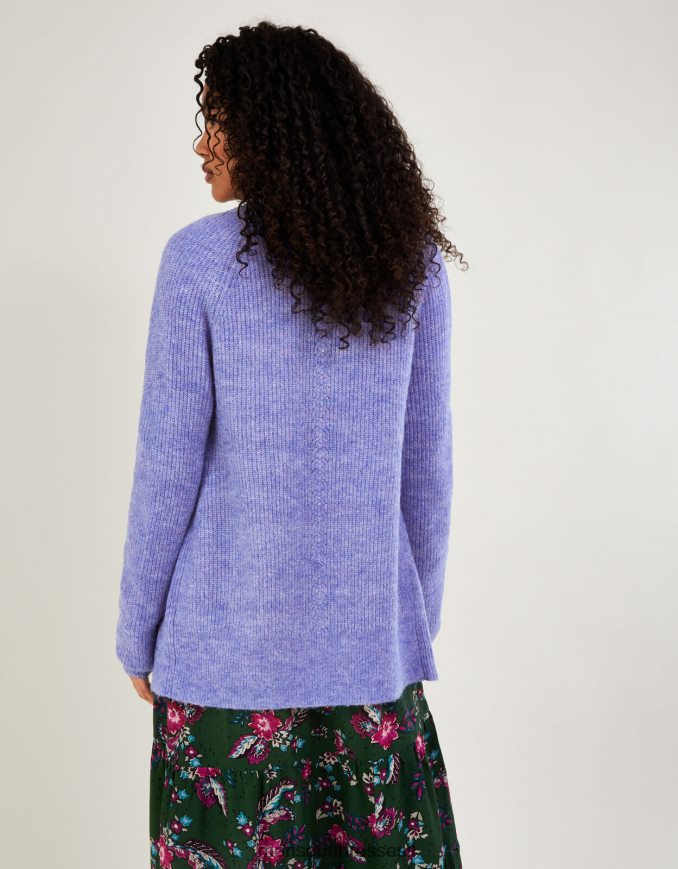 הַלבָּשָׁה Monsoon קרדיגן רך במיוחד מקצה לקצה עם פוליאסטר ממוחזר כְּחוֹל נשים HTJ0TZ641