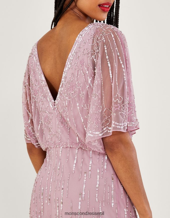 הַלבָּשָׁה Monsoon שמלת מקסי באורך קצר יותר של אליזבת וָרוֹד נשים HTJ0TZ654