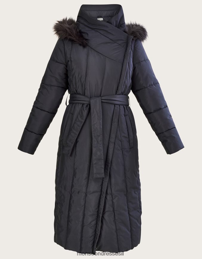 הַלבָּשָׁה Monsoon מעיל מרופד בתפר אנכי של ורה עם פוליאסטר ממוחזר אפור (פחם) נשים HTJ0TZ665