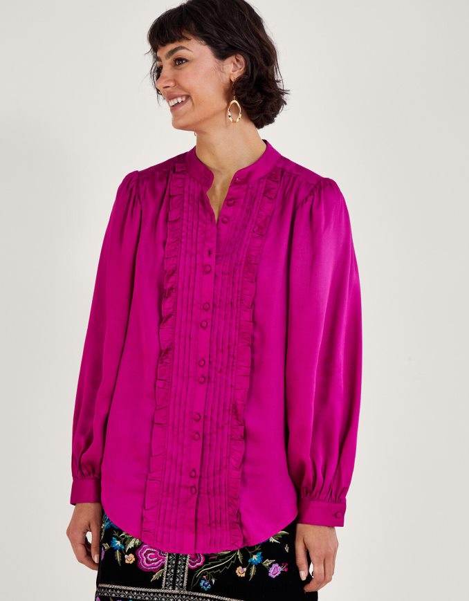 הַלבָּשָׁה Monsoon חולצת מלמלה של לאנה וָרוֹד נשים HTJ0TZ66