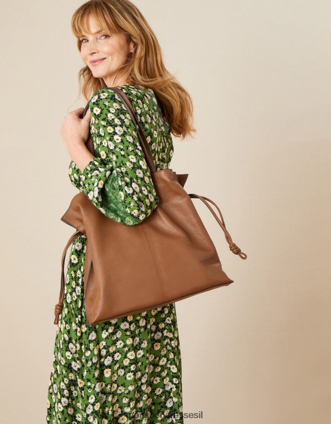 אבזר Monsoon תיק עור גדול אופנה נשים HTJ0TZ692