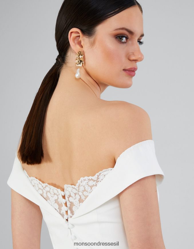 הַלבָּשָׁה Monsoon שמלת מקסי לכלה של ננסי ברדו שֶׁנהָב נשים HTJ0TZ723