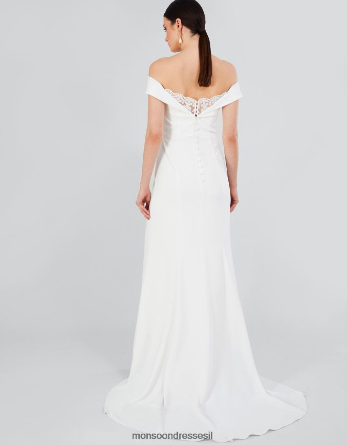 הַלבָּשָׁה Monsoon שמלת מקסי לכלה של ננסי ברדו שֶׁנהָב נשים HTJ0TZ723