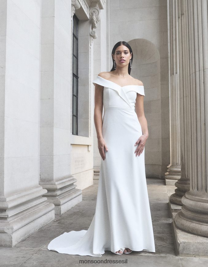 הַלבָּשָׁה Monsoon שמלת מקסי לכלה של ננסי ברדו שֶׁנהָב נשים HTJ0TZ723