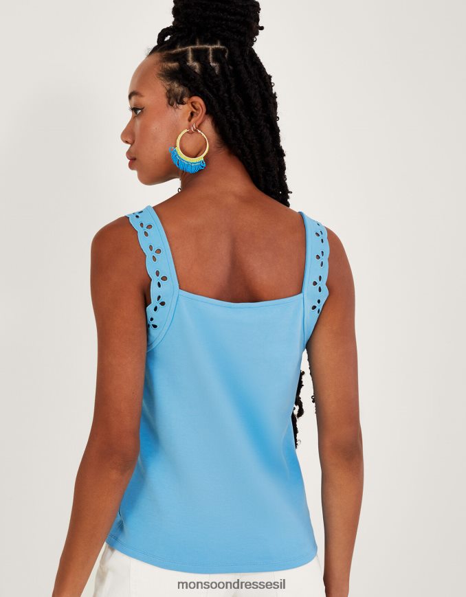 הַלבָּשָׁה Monsoon גופיית קאמי בגזרת ג'רסי כְּחוֹל נשים HTJ0TZ724