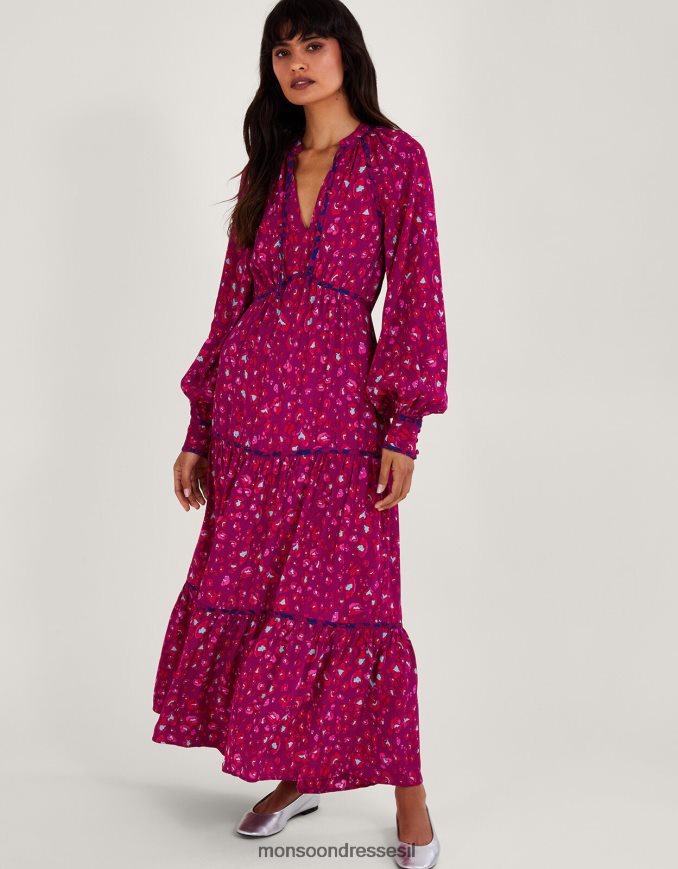 הַלבָּשָׁה Monsoon שמלה בהדפס חיות של שרה וָרוֹד נשים HTJ0TZ73