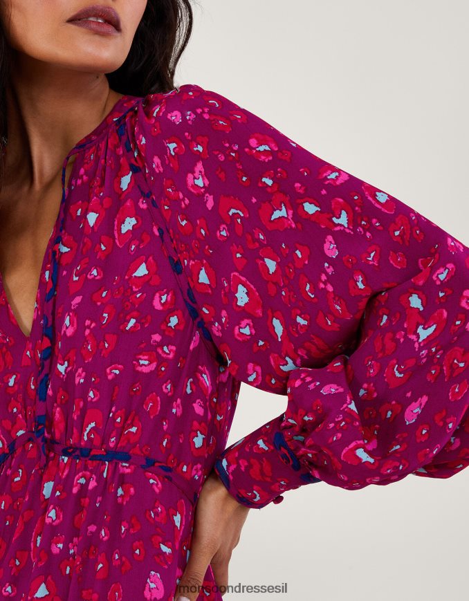 הַלבָּשָׁה Monsoon שמלה בהדפס חיות של שרה וָרוֹד נשים HTJ0TZ73