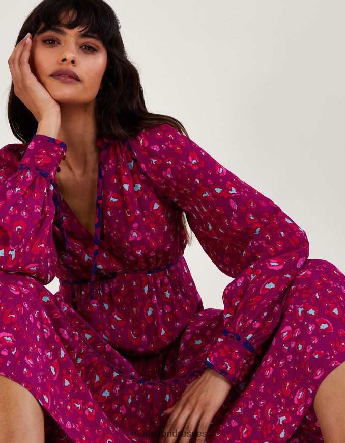 הַלבָּשָׁה Monsoon שמלה בהדפס חיות של שרה וָרוֹד נשים HTJ0TZ73