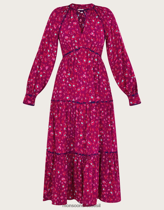 הַלבָּשָׁה Monsoon שמלה בהדפס חיות של שרה וָרוֹד נשים HTJ0TZ73