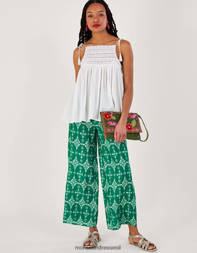 הַלבָּשָׁה Monsoon עצרת קמייה עם צוואר גבוה לבן נשים HTJ0TZ75