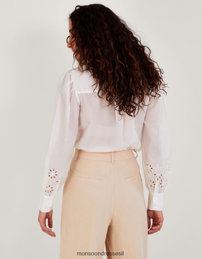 הַלבָּשָׁה Monsoon חולצת גזרה ברי שֶׁנהָב נשים HTJ0TZ754