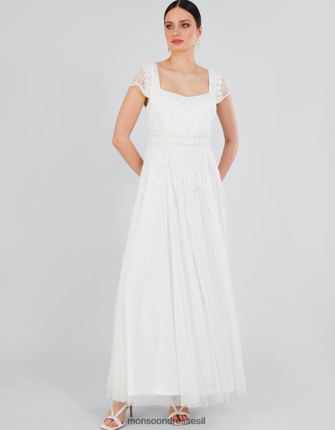 הַלבָּשָׁה Monsoon שמלת מקסי לכלה של סימונה שֶׁנהָב נשים HTJ0TZ803