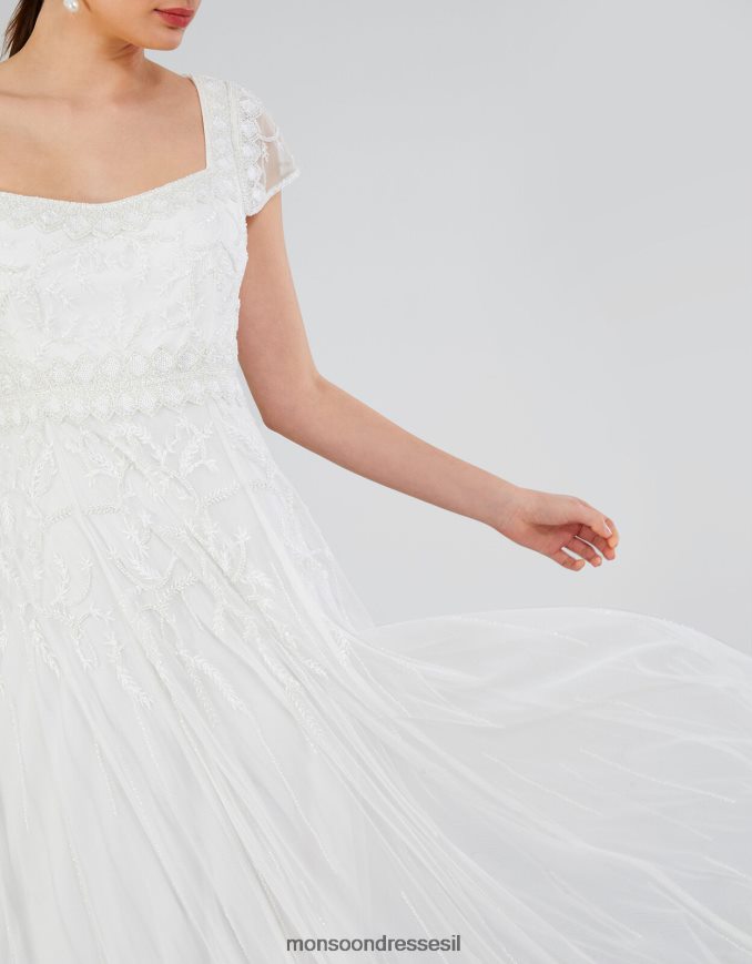 הַלבָּשָׁה Monsoon שמלת מקסי לכלה של סימונה שֶׁנהָב נשים HTJ0TZ803