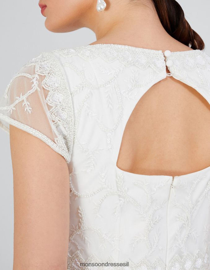 הַלבָּשָׁה Monsoon שמלת מקסי לכלה של סימונה שֶׁנהָב נשים HTJ0TZ803