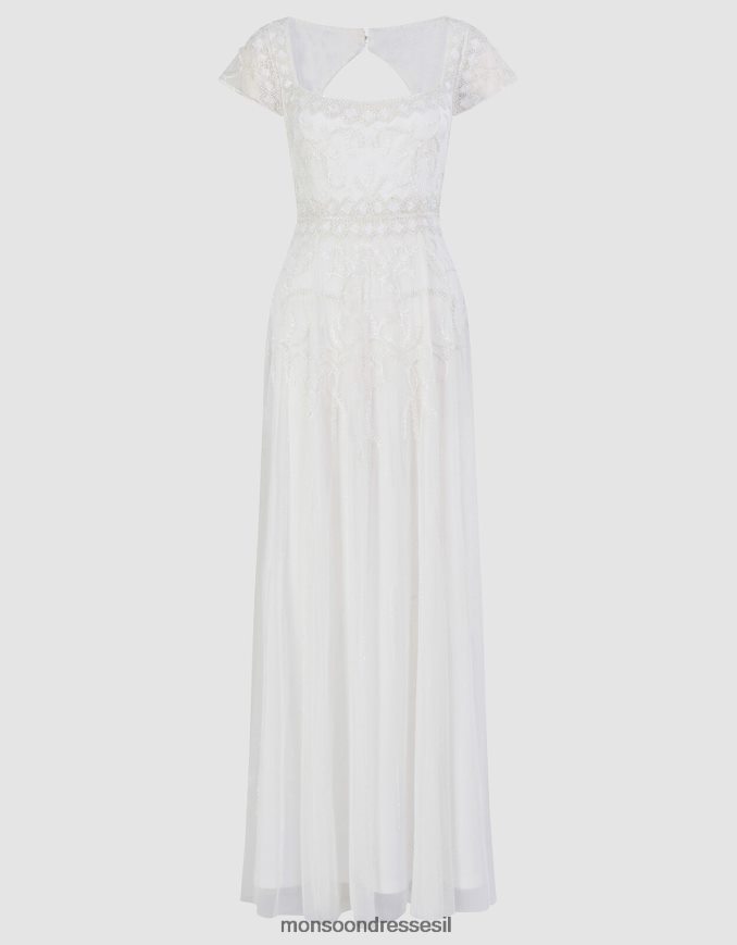 הַלבָּשָׁה Monsoon שמלת מקסי לכלה של סימונה שֶׁנהָב נשים HTJ0TZ803