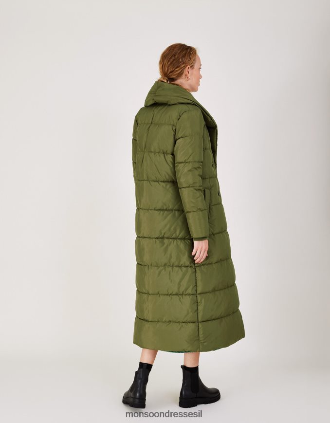 הַלבָּשָׁה Monsoon מעיל שונא שאו בפוליאסטר ממוחזר ירוק נשים HTJ0TZ806