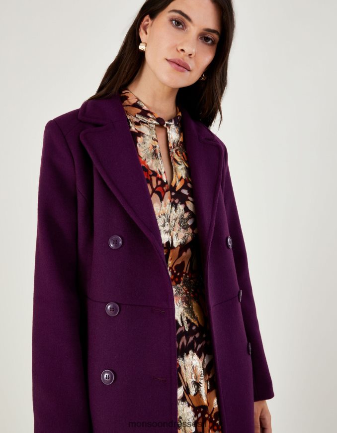 הַלבָּשָׁה Monsoon מעיל חצאית של דניאלה אדום (ברי) נשים HTJ0TZ835