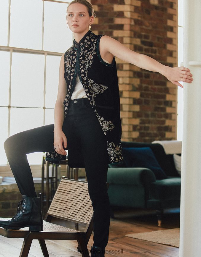 הַלבָּשָׁה Monsoon ג'ינס סקיני פרימיום של קרלה שָׁחוֹר נשים HTJ0TZ839