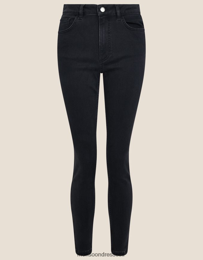 הַלבָּשָׁה Monsoon ג'ינס סקיני פרימיום של קרלה שָׁחוֹר נשים HTJ0TZ839