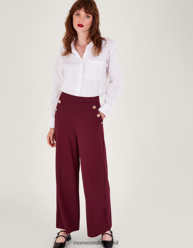 הַלבָּשָׁה Monsoon מכנסי פריה פונטה אדום (ברי) נשים HTJ0TZ84