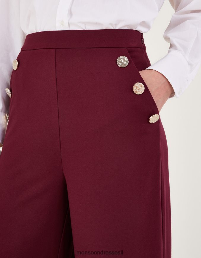 הַלבָּשָׁה Monsoon מכנסי פריה פונטה אדום (ברי) נשים HTJ0TZ84