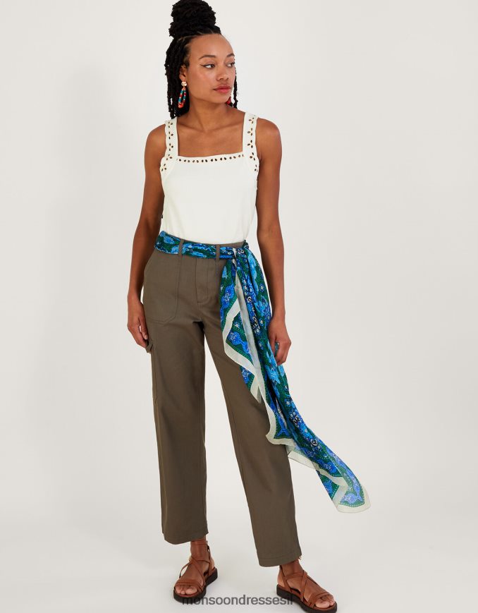 הַלבָּשָׁה Monsoon גופיית קאמי בגזרת ג'רסי שֶׁנהָב נשים HTJ0TZ873