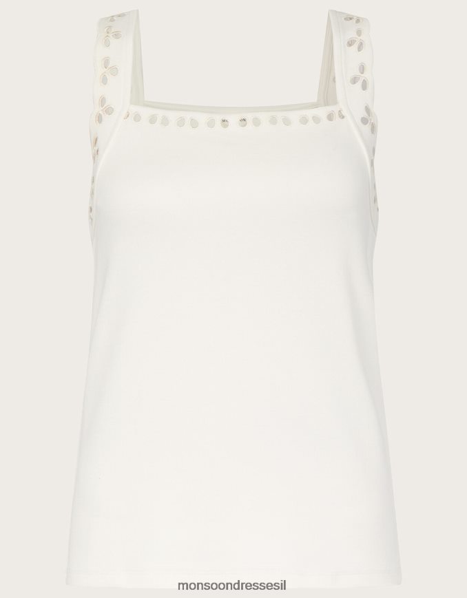 הַלבָּשָׁה Monsoon גופיית קאמי בגזרת ג'רסי שֶׁנהָב נשים HTJ0TZ873