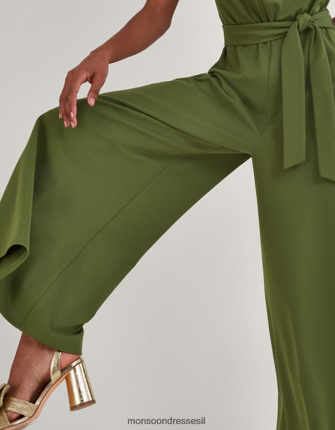 הַלבָּשָׁה Monsoon סרבל קרוס-אובר חכם ג'רזי ירוק (חאקי) נשים HTJ0TZ881