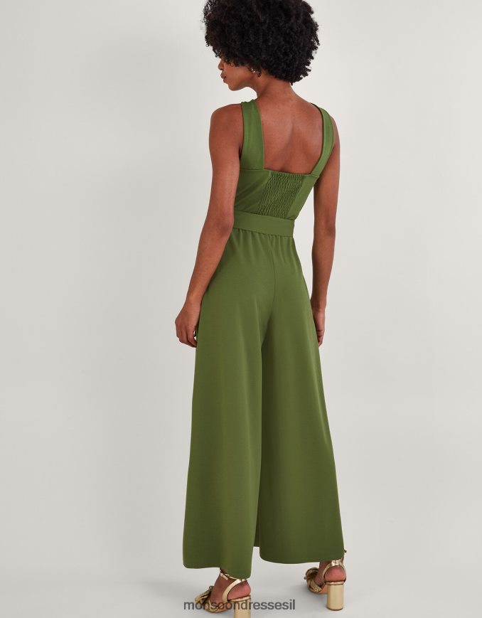 הַלבָּשָׁה Monsoon סרבל קרוס-אובר חכם ג'רזי ירוק (חאקי) נשים HTJ0TZ881