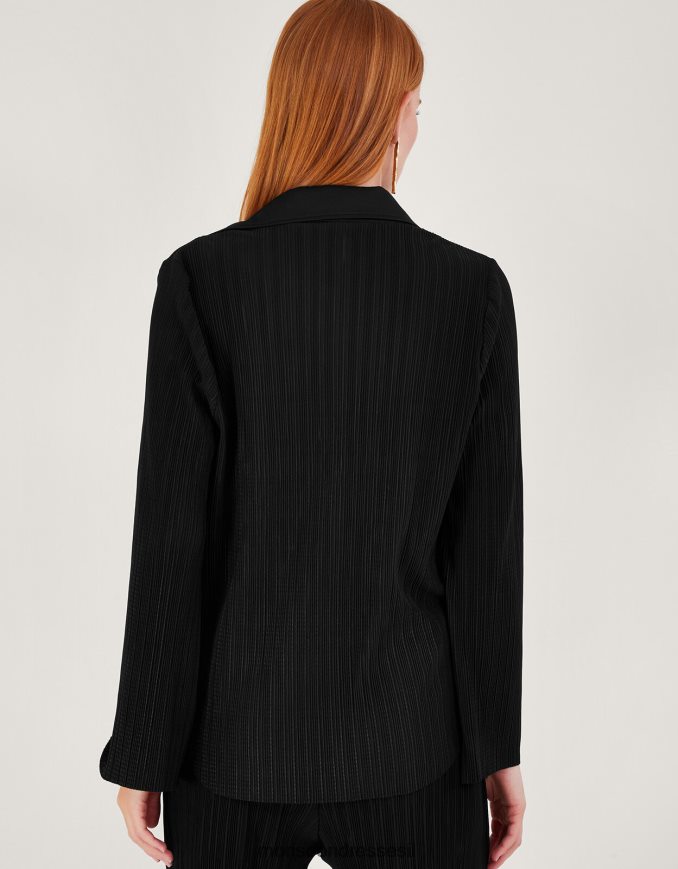 הַלבָּשָׁה Monsoon טופ פטה פליס שָׁחוֹר נשים HTJ0TZ90