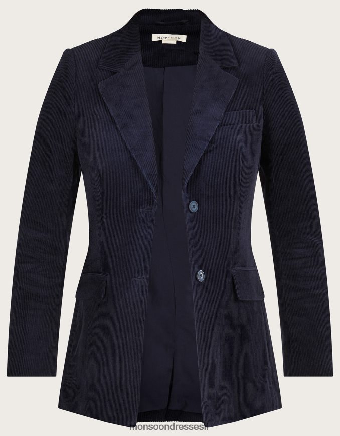 הַלבָּשָׁה Monsoon ז'קט חליפת בלייזר כבל כחול (חצות) נשים HTJ0TZ91