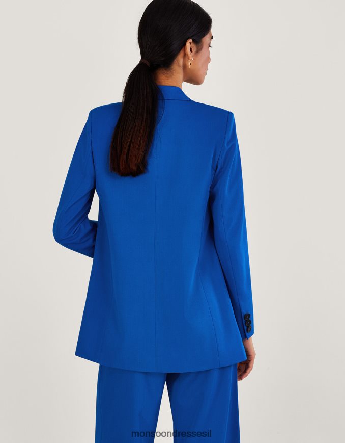 הַלבָּשָׁה Monsoon לורן בלייזר רגיל כְּחוֹל נשים HTJ0TZ964