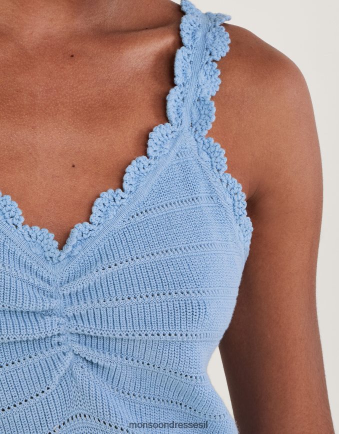 הַלבָּשָׁה Monsoon קאמי סרוגה ביד כְּחוֹל נשים HTJ0TZ981