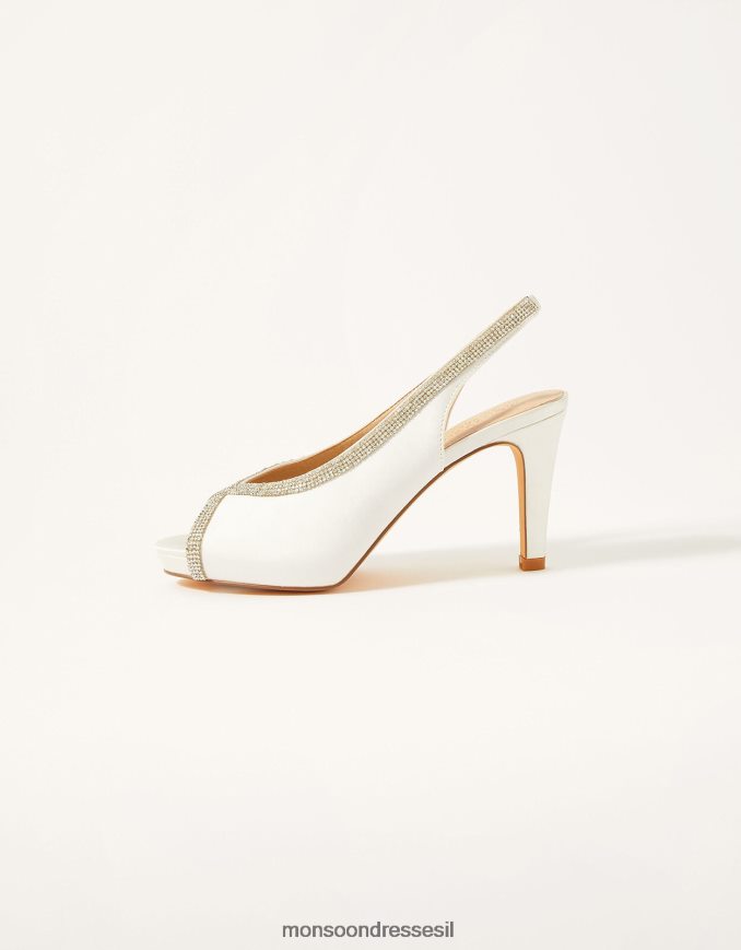 הַנעָלָה Monsoon Heatseal Diamonde Platform עקבי כלה שֶׁנהָב נשים HTJ0TZ1533