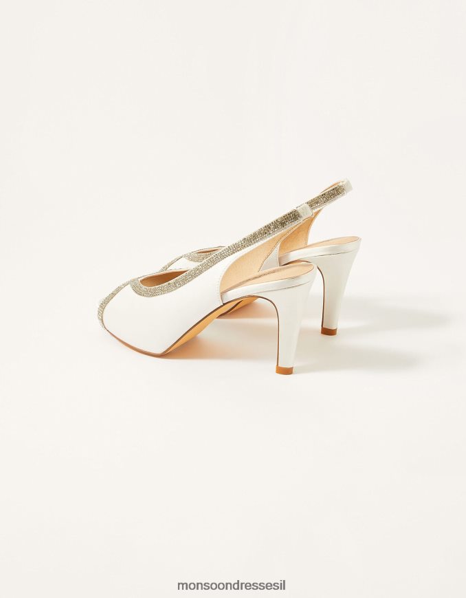 הַנעָלָה Monsoon Heatseal Diamonde Platform עקבי כלה שֶׁנהָב נשים HTJ0TZ1533