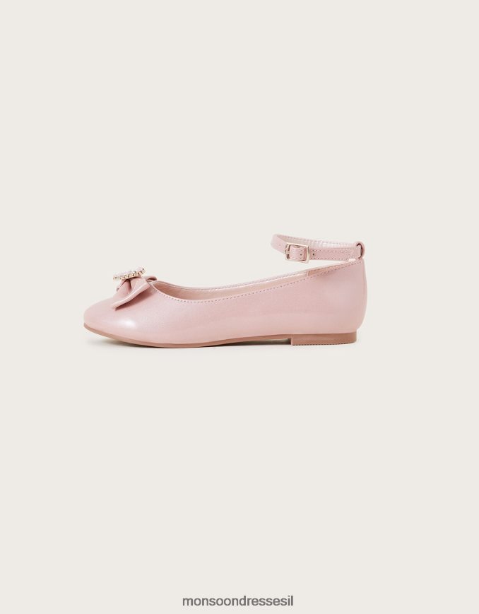 הַנעָלָה Monsoon Loveheart פטנט דירות בלרינה וָרוֹד ילדה HTJ0TZ2342