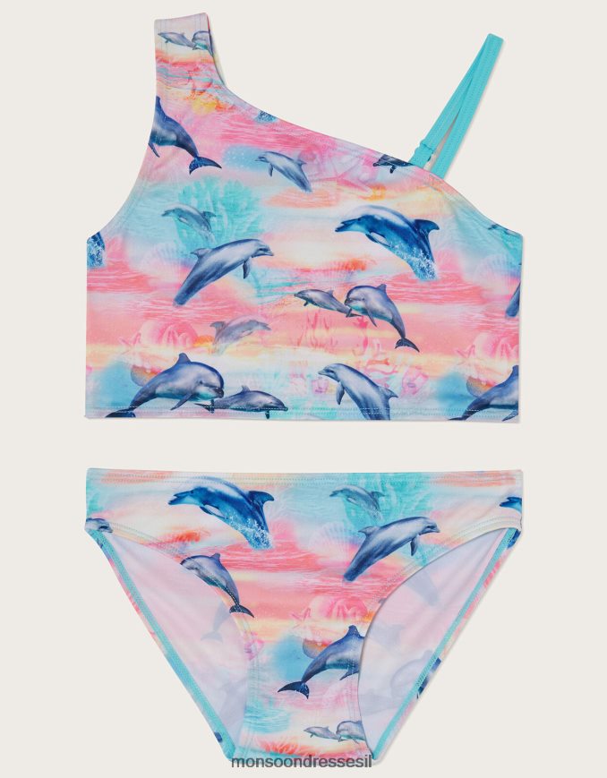הַלבָּשָׁה Monsoon סט דולפין חוף טנקיני WWf-uk שיתוף פעולה רַב ילדה HTJ0TZ1819