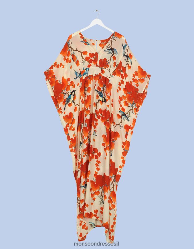 הַלבָּשָׁה Monsoon מאה כוכבים acer print maxi kaftan אופנה נשים HTJ0TZ360