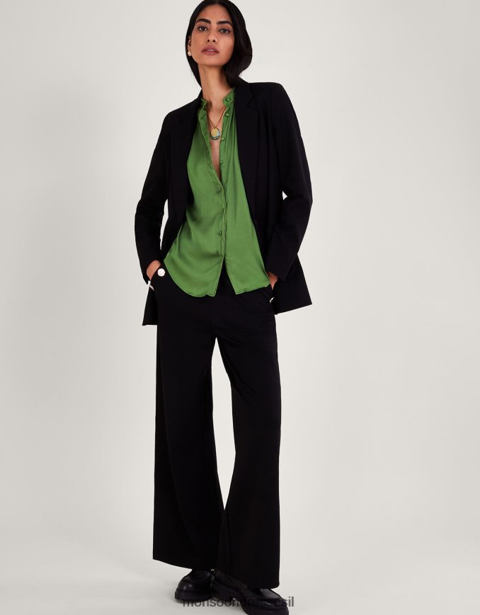 הַלבָּשָׁה Monsoon חולצת תחרה של annaleigh ירוק נשים HTJ0TZ161