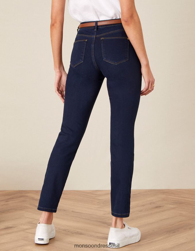הַלבָּשָׁה Monsoon ג'ינס רגיל של azura פרימיום עם בד בר קיימא כחול (כחול כהה) נשים HTJ0TZ1158