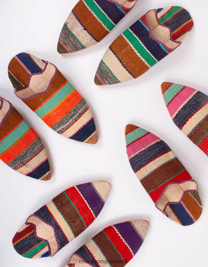 הַנעָלָה Monsoon עיצוב בוהמיה מרוקאי בוז'ד babouche נעלי בית אדום אָדוֹם נשים HTJ0TZ1542