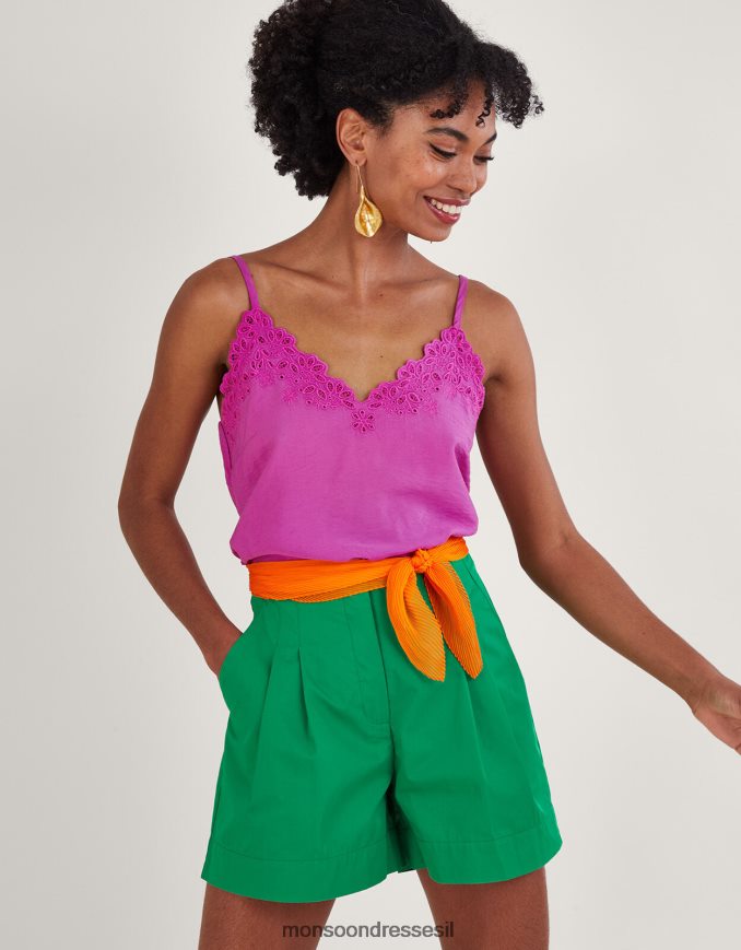 הַלבָּשָׁה Monsoon טופ קמי חתוך של beatrice וָרוֹד נשים HTJ0TZ353