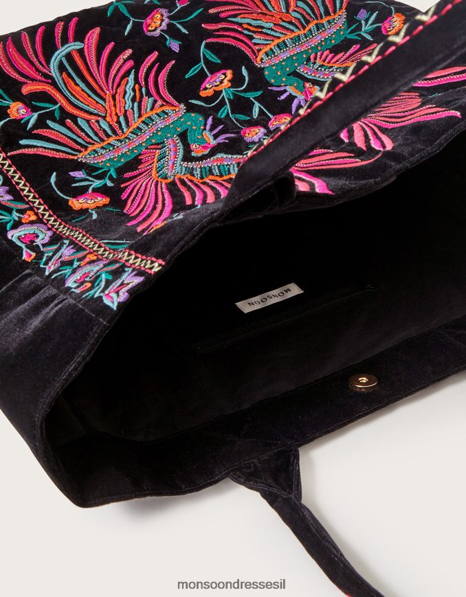 אבזר Monsoon תיק קטיפה רקום ביאטריס bird אופנה נשים HTJ0TZ1198