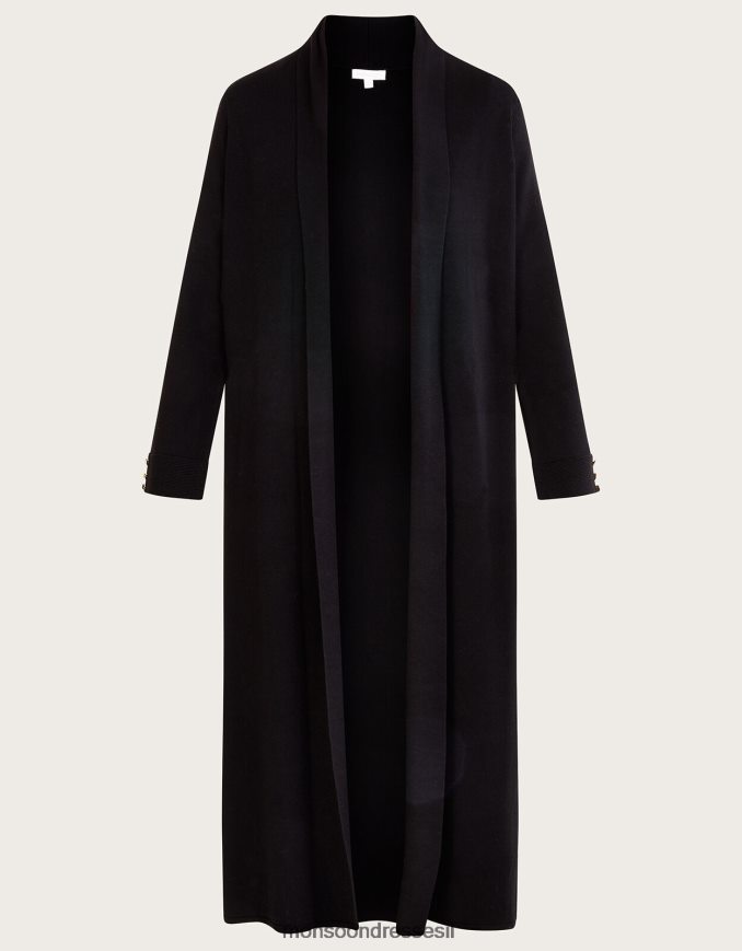 הַלבָּשָׁה Monsoon צעיף coatigan עם lenzing ecovero שָׁחוֹר נשים HTJ0TZ775