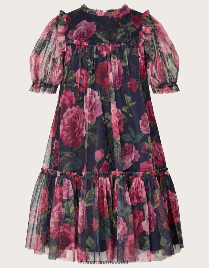 הַלבָּשָׁה Monsoon שמלת טוניקה של coco rose כחול (צי) ילדה HTJ0TZ1582