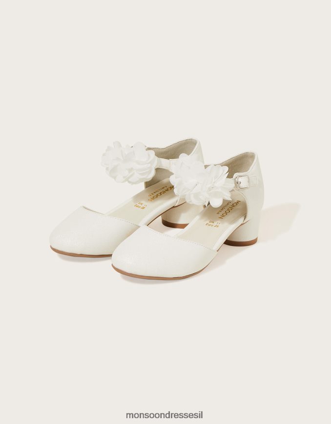 הַנעָלָה Monsoon נעלי עקב שני חלקים של corsage שֶׁנהָב ילדה HTJ0TZ2331