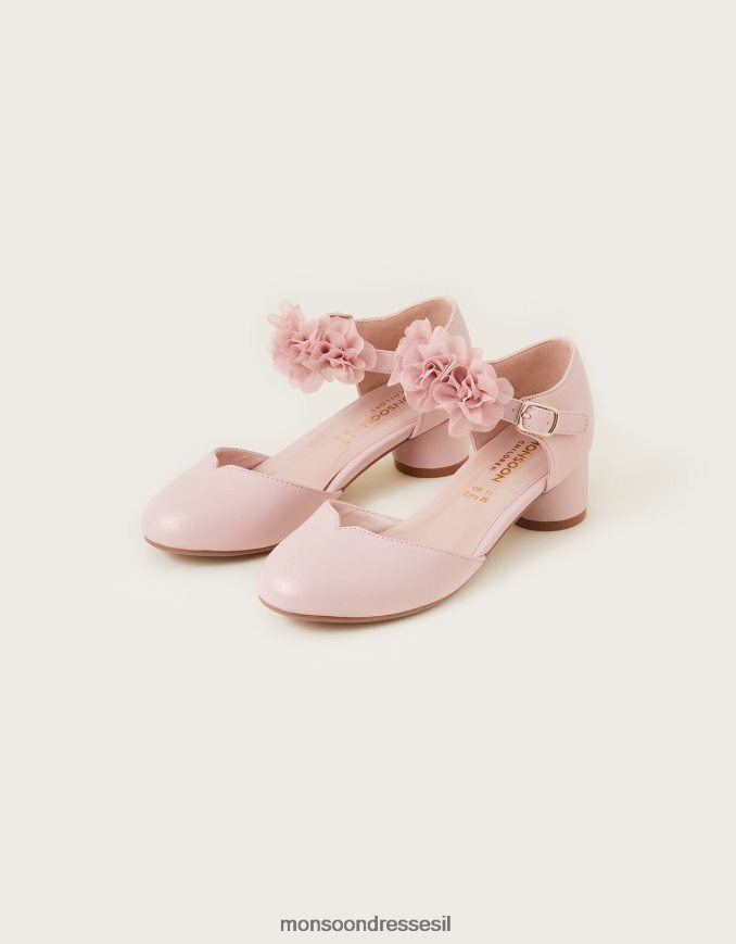 הַנעָלָה Monsoon נעלי עקב שני חלקים של corsage וָרוֹד ילדה HTJ0TZ2354