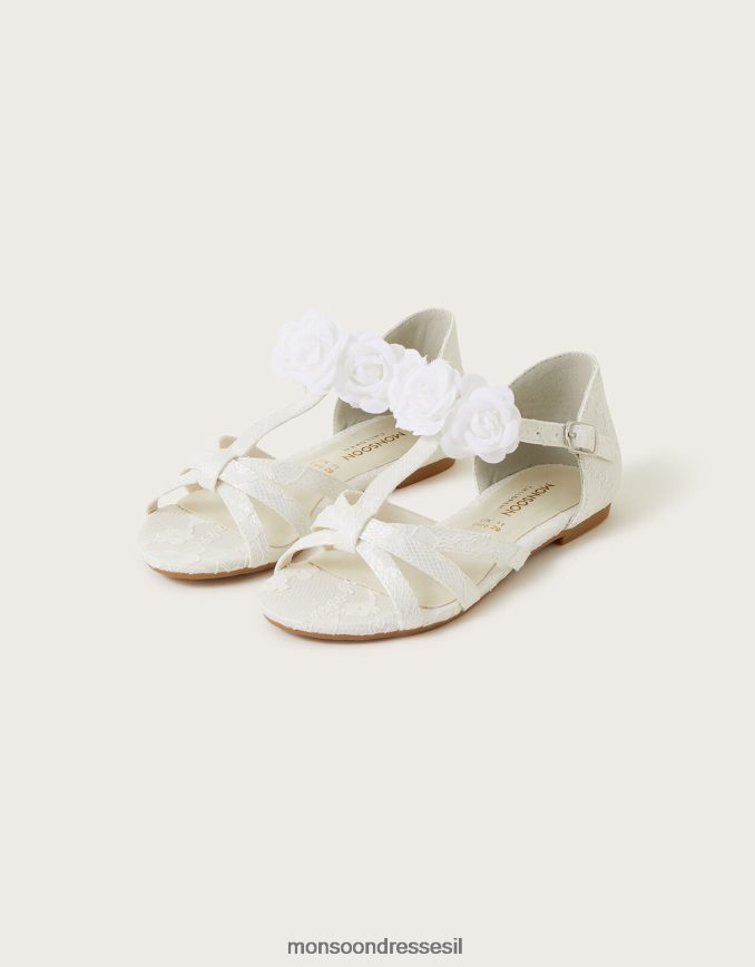 הַנעָלָה Monsoon סנדלי corsage לכלה שֶׁנהָב ילדה HTJ0TZ2756