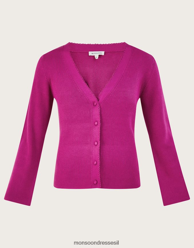 הַלבָּשָׁה Monsoon קרדיגן כפתורי קרושה עם ecovero lenzing וָרוֹד נשים HTJ0TZ214